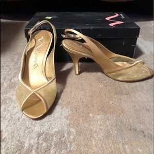 Gold heels